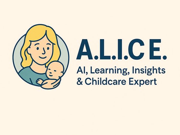 Logo of A.L.I.C.E., an AI childcare expert service.