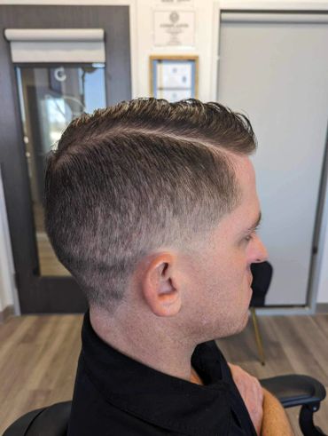 Slightly Blended Gentlemen’s Haircut.