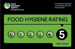 Food Hygiene rating 5 stars 