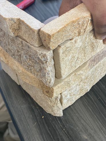 Showing how the corners are fingered 2 piece sets. For easy hand work for a seamless corner.