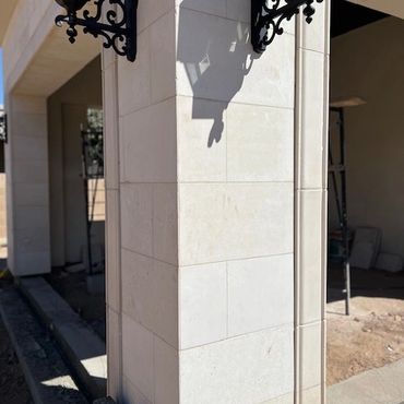 Baja White Custom Cut Signature Panels, along with Custom Sills and Entry surrounds.