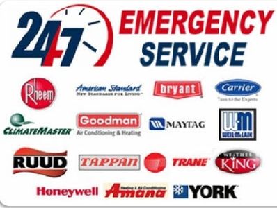 24/7 Emergency Service on all HVAC makes and models