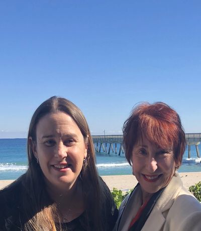 Kara and Susan in Deerfield Beach, FL at a Women's Executive Club function