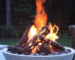 Steel Fire Logs