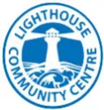 Logo of Lighthouse Community Centre featuring a lighthouse and waves.