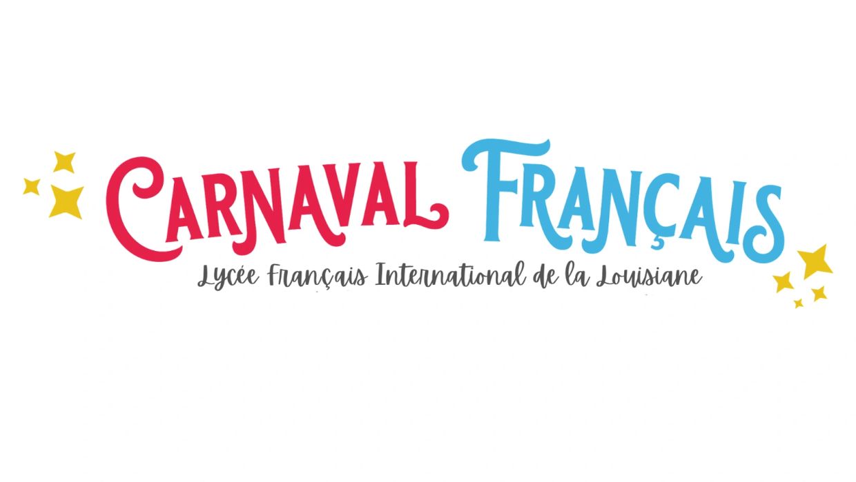 Logo for Carnaval Français, Lycée Français International de la Louisiane.