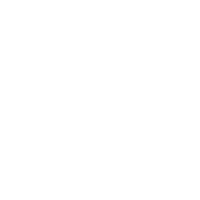 Northwind Construction logo with mountain design.