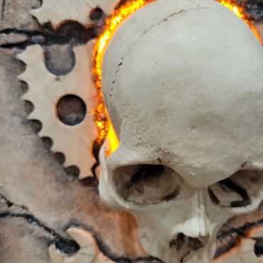 Close up details of light glow