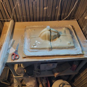 Layering in the fiberglass