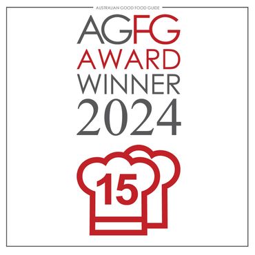 Awarded 2 Hats from Australian Good Food Guide 2024 (and 2023).