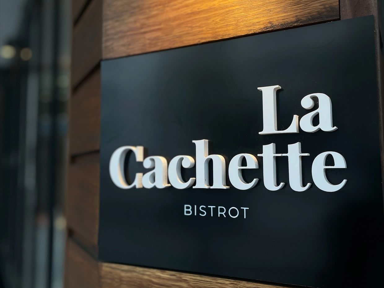La Cachette on Geelong's Waterfront. Frequently changing seasonal menu. French-inspired restaurant.