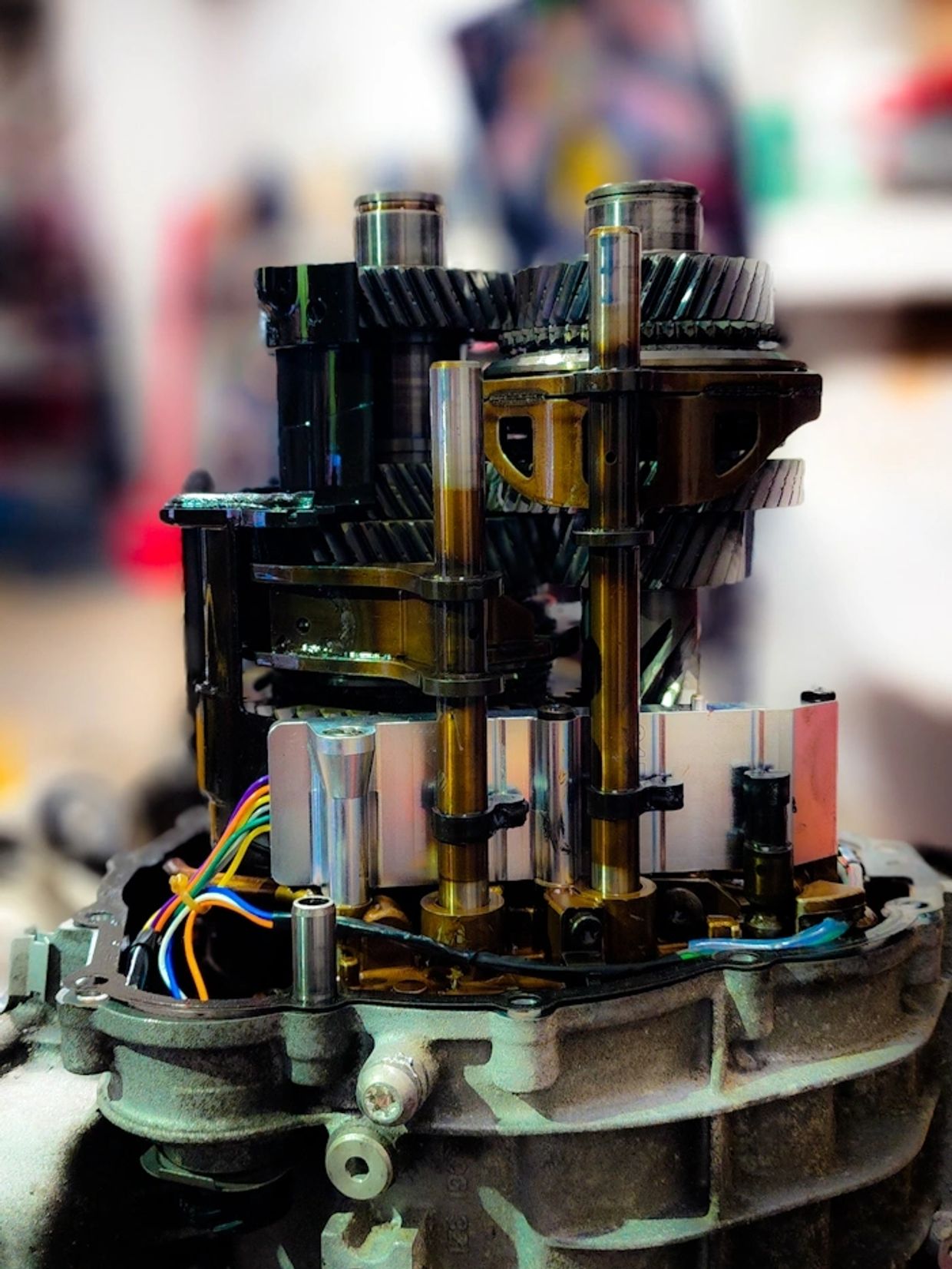 An image of a PDK transmission repair in progress