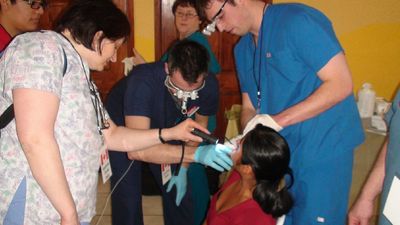 Randy Tonn has the blue gloves.