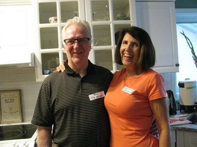 Bob and Arlene host the first Executive BBQ