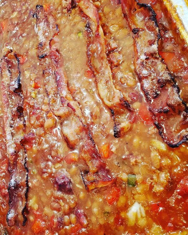 Baked Beans, atlanta ga , caterers, bbq caterers, wedding caterers, bbq, beans, bacon
