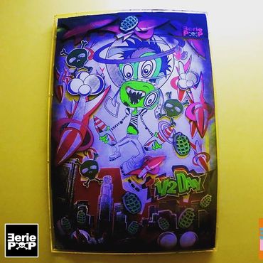 "1/2DAY" is a character from the EeriePop series of rag-tag misfits who survive only on sour candy!