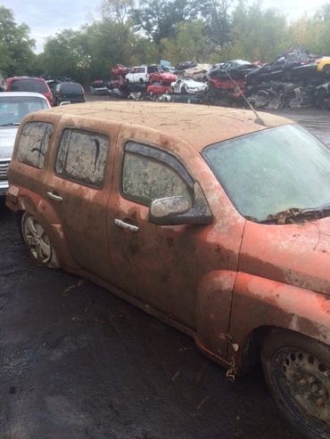 Flooded Junk Car 
Salvage yard