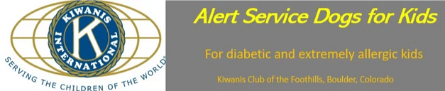 Alert Service Dogs for Kids
Diabetes & Extreme allergies