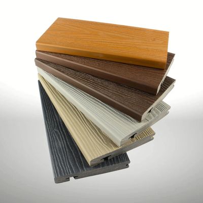 Dual 360 bullnose composite deck board with rounded edge for stairs and deck borders
