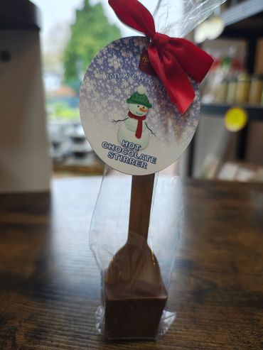 These Christmas chocolate stir ins are available in
Original Milk Chocolate
Salted Caramel.
These