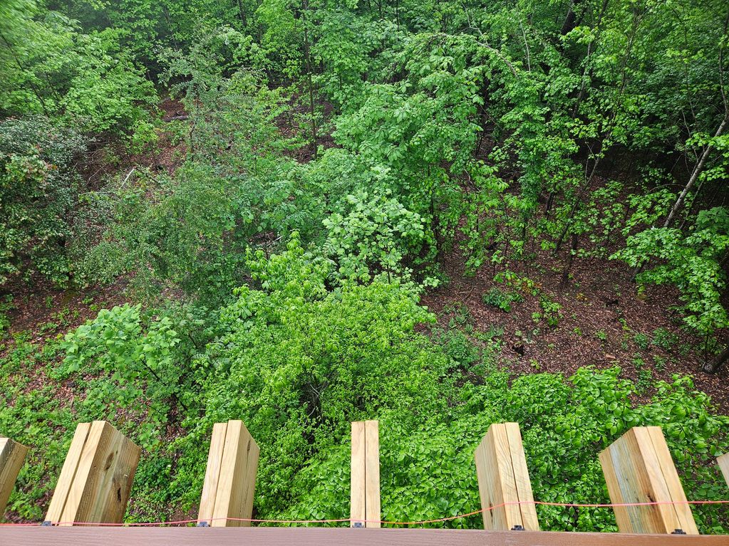 Three story deck addition in Kenmure, Flat Rock, NC