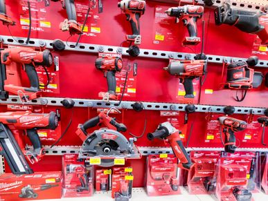 Hardware near me for sale at Nicoma Park Lumber featuring Milwaukee tools