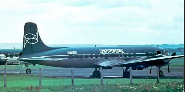 Douglas DC6s were commonplace at Prestwick during the 40s, 50s and 60s