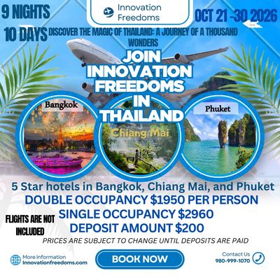 Join Innovation Freedoms in Thailand!