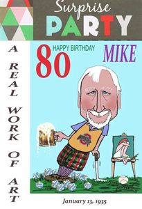 Full color digital gift caricatures for all occasions