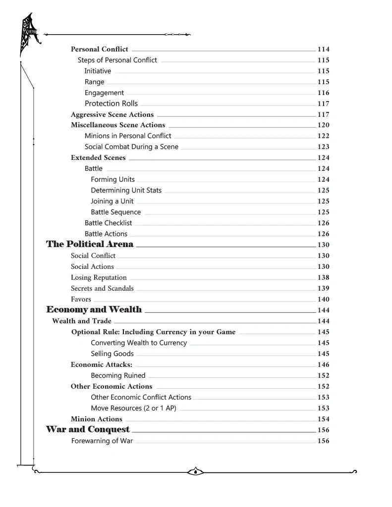 Table of contents, page 3.