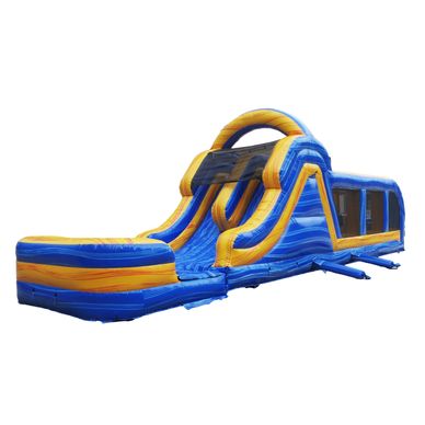This double lane racing obstacle course provides exercise and fun for any event. Finish your obstacl