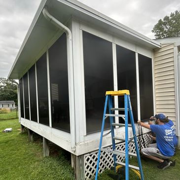 visibly clean screen repair window screens