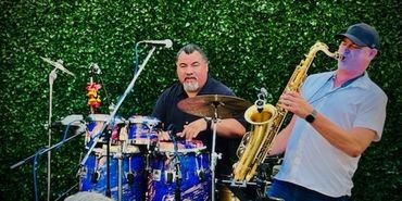 Ramon "Piki" Moreno and saxophonist Jason Weber @ Kimball Coastal Eatery, National City, CA Oct 2022