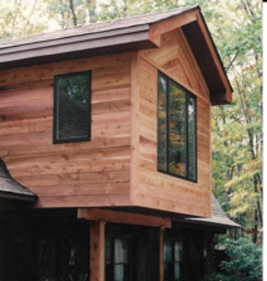 Home remodel, room addition, cabin, rustic décor, cedar siding,