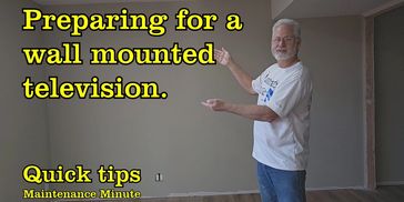 How we prepare a home for a new wall mount television. 
#homerepair #construction #diy 