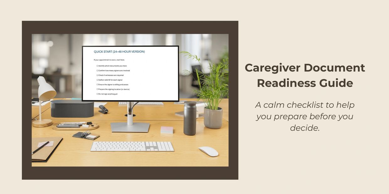 Free caregiver document readiness guide for notarization (checklist for families in Alaska)