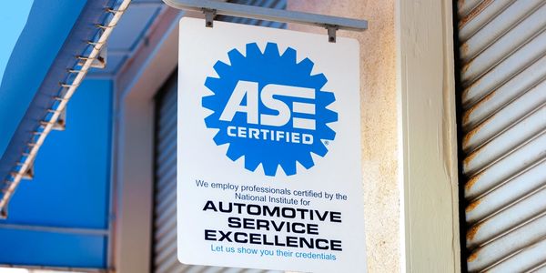 ASE Certified technicians sign