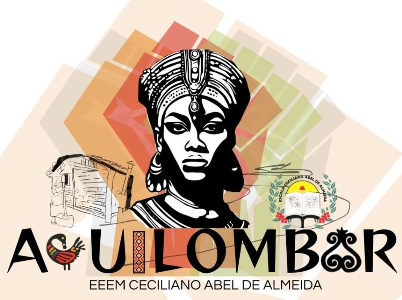 Logo oficial do Projeto Aquilombar.