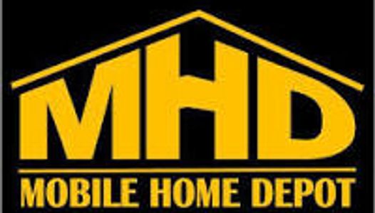 Mobile Home Depot logo on a black background