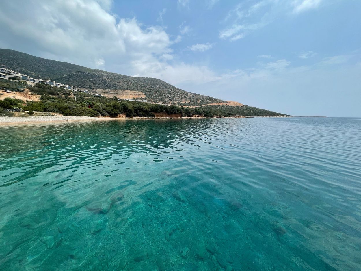The green, pristine waters of Bodrum, Turkey.