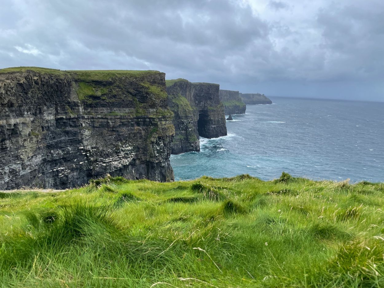 the cliffs of Dover, Ireland.