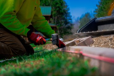 Bullet Edgers Added to Driveway