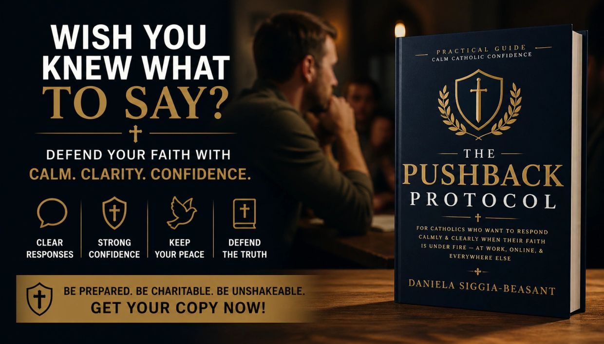 Book titled 'The Pushback Protocol' helps Catholics defend their faith with calm confidence.