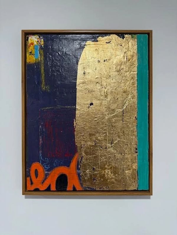 Mixed Media Painting on Framed Canvas.
14x18 in.