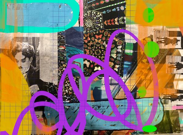 A mixture of Digital and Traditional  Collage was created in Procreate.