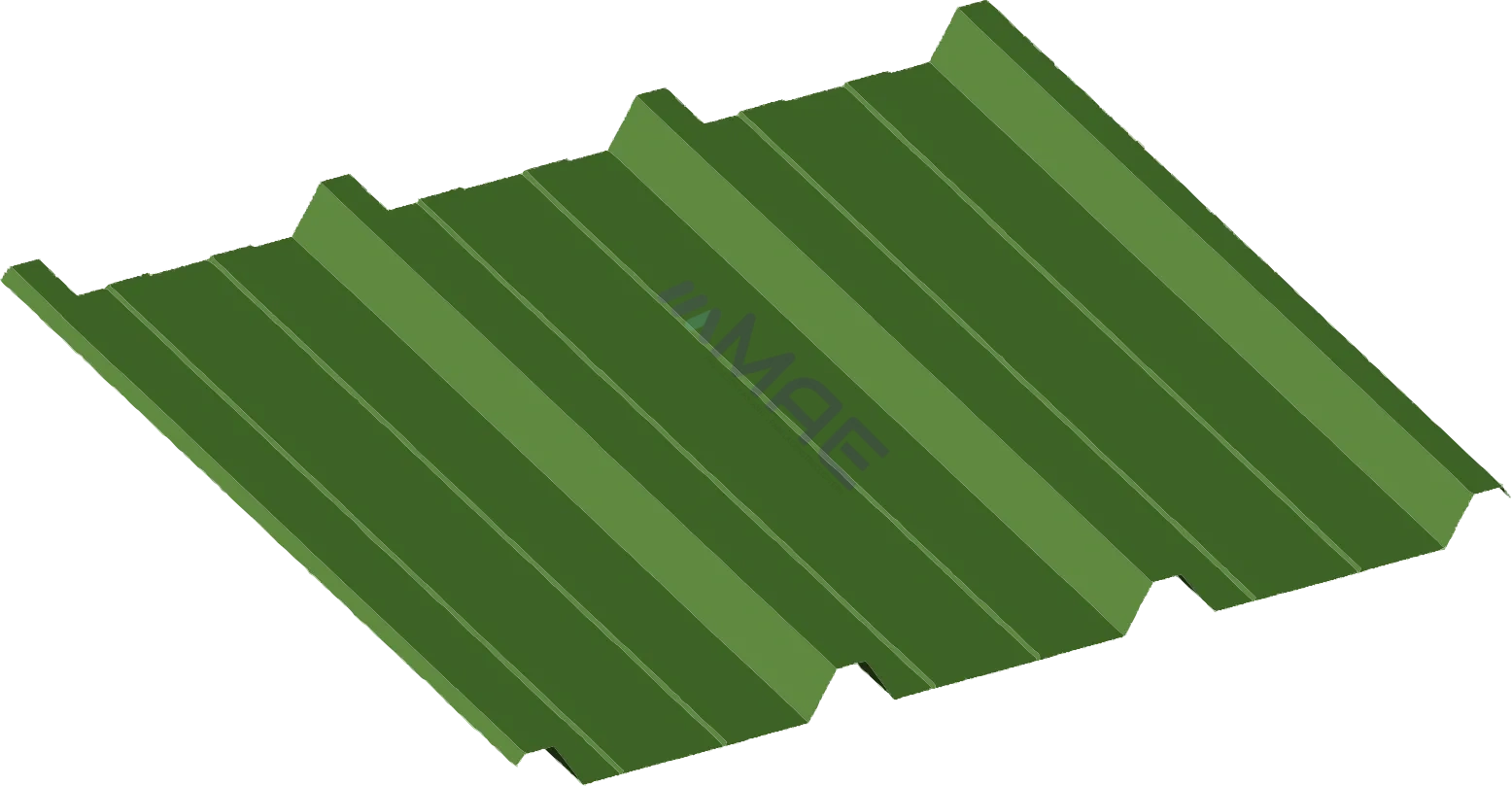 cobertura de aluzinc verde