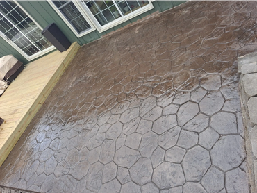 Stamped patio