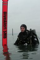 Surface Marker Buoy Diver