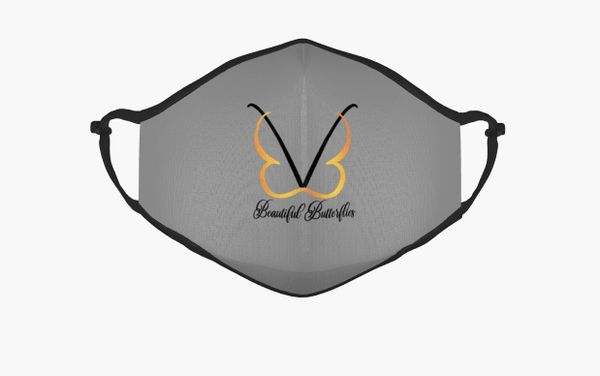 BB Butterfly Single Logo Face Mask
(reusable) GRAY