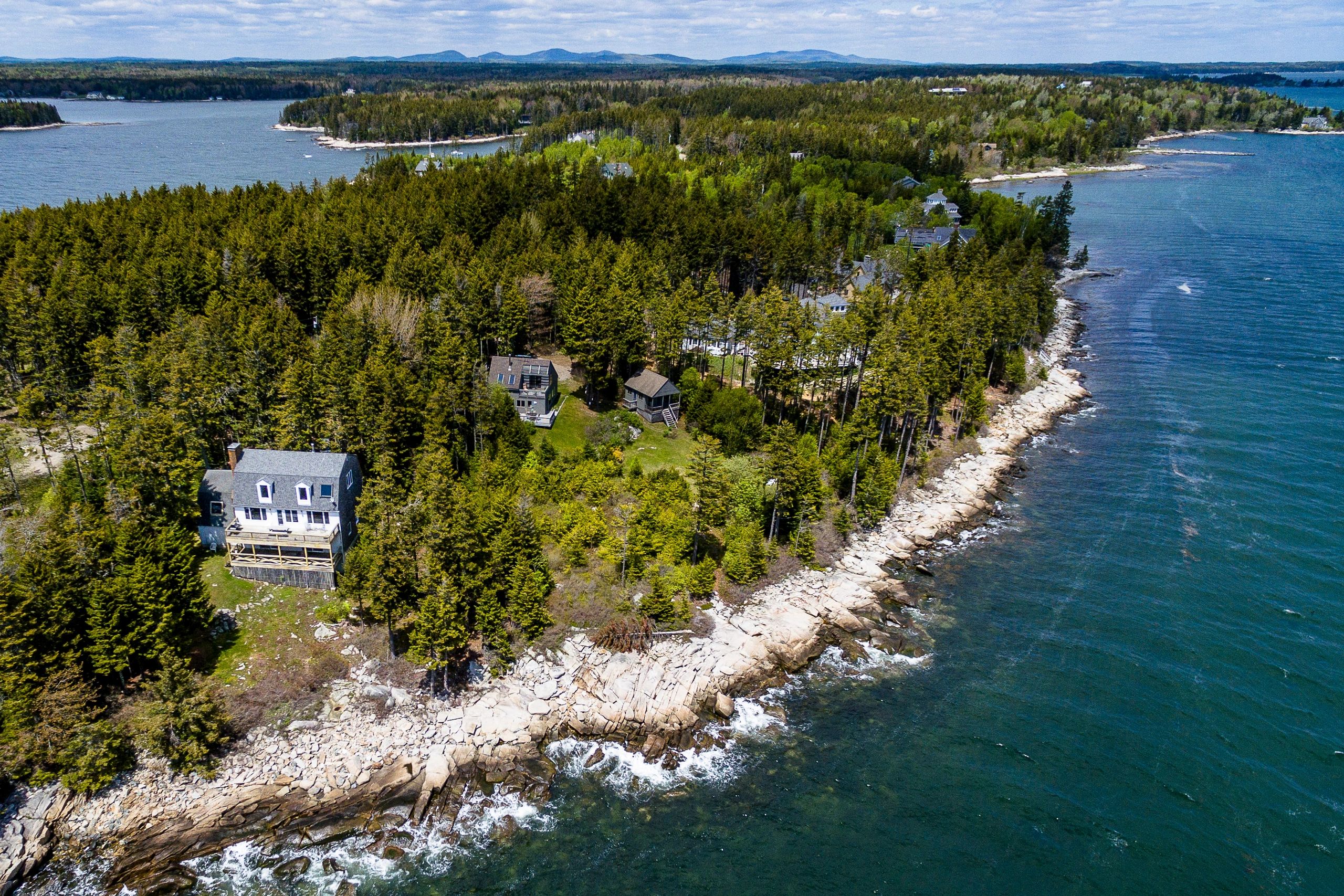 Rackliff Island with Rackliff Bay, Seal Harbor and Camden Hills - Saint George Realty